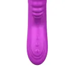 Angelia vibrators ar kustību, rotējošu mēli un pulsa viļņu stimulatoru – 20 vibrācijas – violets Foto 3