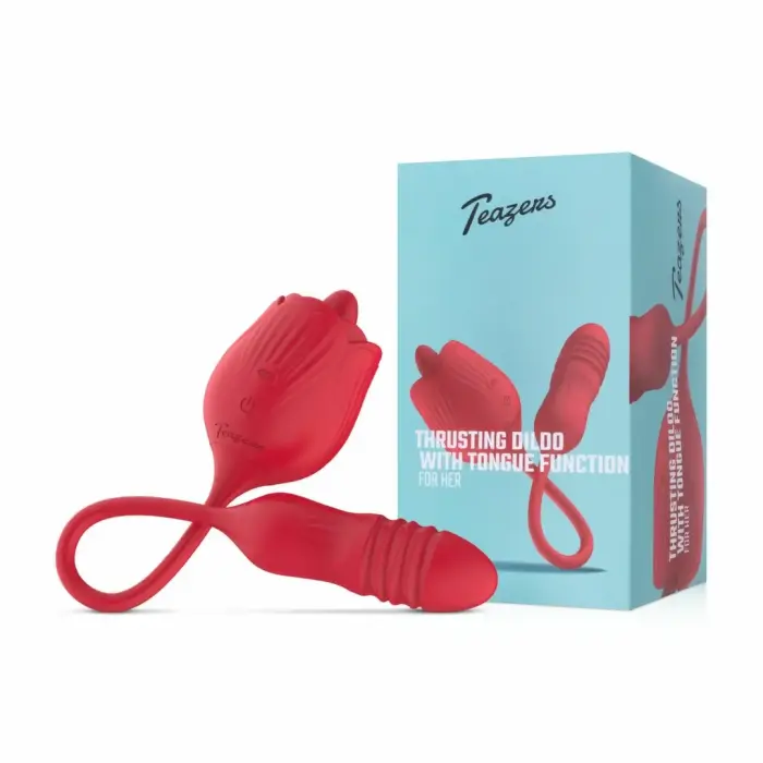 Teazers Rose daudzfunkcionāls vibrators – 22 cm – rozā