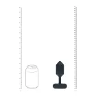 Hexagonal Vibrating Silicone Anal Plug – 18-20 cm – Black — Photo 6