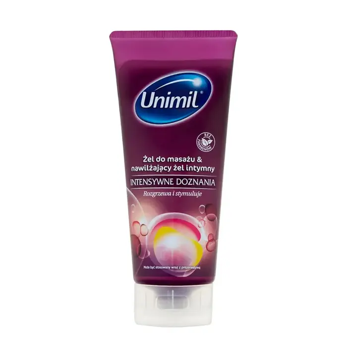 UNIMIL Intense Sensations согревающий массажный гель – 200 мл