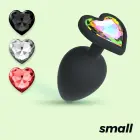 CRUSHIOUS CUORE S Anal Plug with 4 Interchangeable Jewels – 7 cm (2.7″) — Photo 2