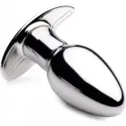 XR Brands Chrome Blast Small Metal Plug – 8.1 cm – Chrome — Photo 3