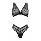 Christine Bonnie komplekts – mežģīņu krūšturis & augstligzdas bikses – melns – L/XL — Foto 4