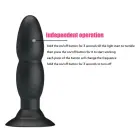 PRETTY LOVE анальная пробка с бусинами, 4 режимами вибрации и вращения – 13.5 cm – Черный — Фото 7