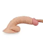 LoveToy Real Extreme Dildo – realistiškas dildo – PVC – kūno spalvos – 19,0 cm — Nuotrauka 3