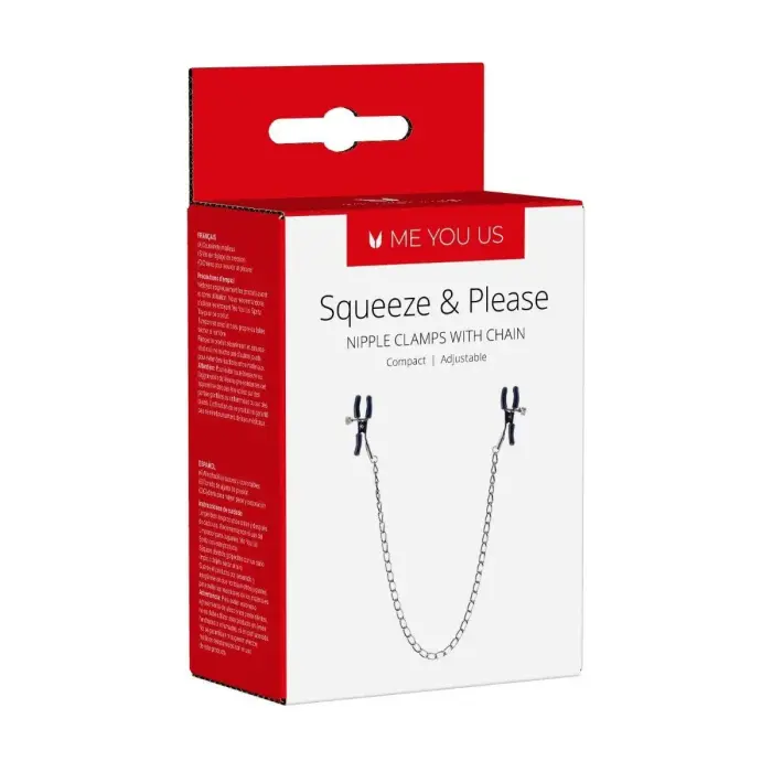 Squeeze N Please Nipple Chain - Silver