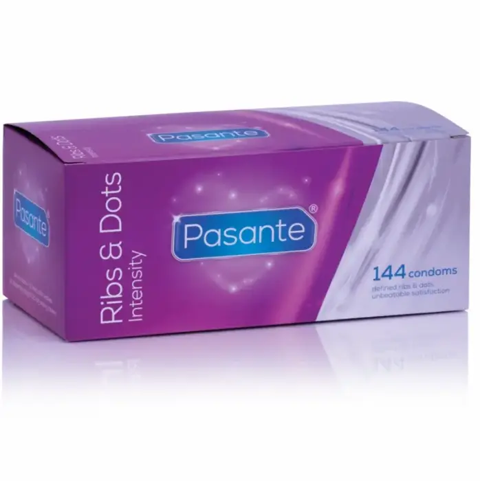 Pasante Ribs & Dots Intensity textured condoms – 144 pcs