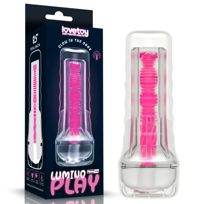 8.5'' Lumino Play masturbatorius – rožinis švytėjimas