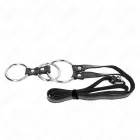 KINK Adjustable Triple Metal Ring with Leather Strap 3.8-5 cm, 112 cm — Photo 5
