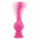 Evolved Gyro Vibe – laetav vibreeriv silikoondildo iminapaga – roosa – 19 cm — Foto 4