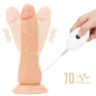 LoveToy – vibreeriv lihtne strap-on komplekt – 7,5-tolline dildo – TPE — Foto 13