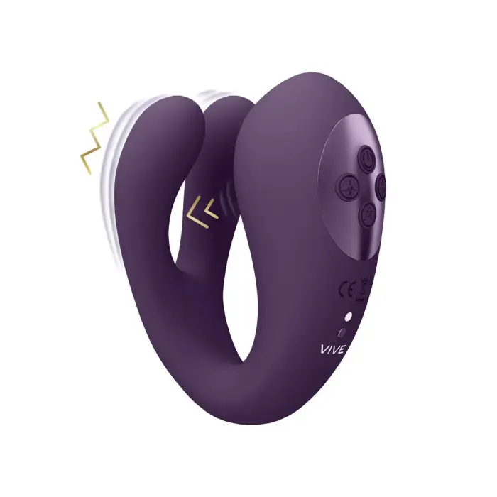 VIVE Yoko Triple Motor Intimate System divu zaru un pulsa viļņu vibrators – rozā