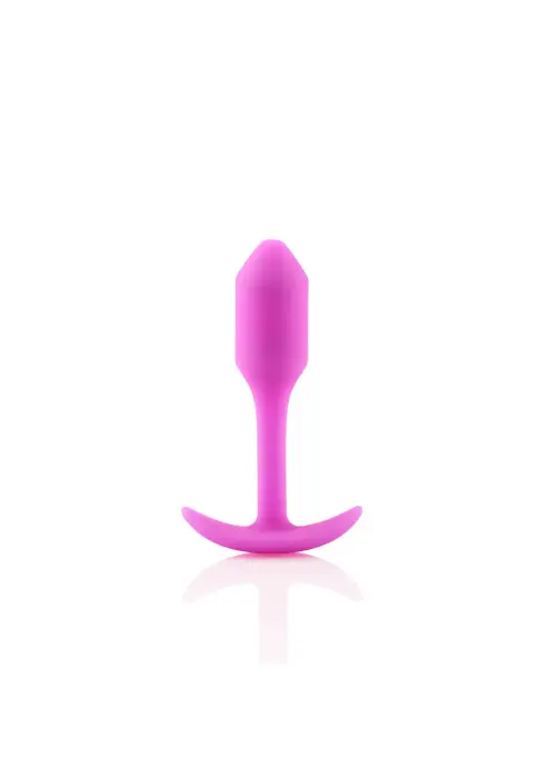 B-Vibe Snug Plug 1 – Weighted Anal Plug – S – Pink
