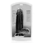 Extra Thick Straight Dildo with Balls – 25.4 cm (10″) – Black — Photo 2