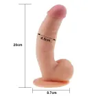 LoveToy The Ultra Soft Dude – realistic dildo – TPE – flesh – 21.6 cm — Photo 7