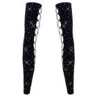 Cottelli ACCESSOIRES Gauntlet Sleeves S-L Black Sparkling Knit — Photo 5