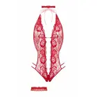Christine Bodyset Renee Bodysuit with Open Detail – Red – L/XL — Photo 4
