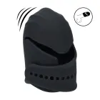 Regulējams vibrējošs silikona dzimumlocekļa galviņas stimulators – melns Foto 9