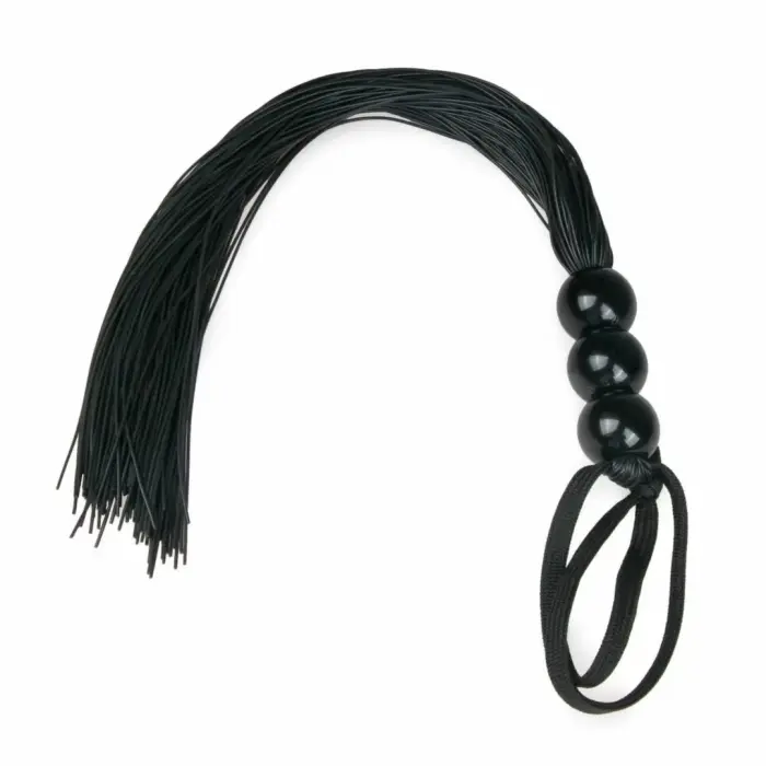 EasyToys melna silikona pātaga ar erganomisku rokturi 45 cm