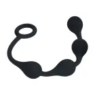 Waterdrop Silicone Anal Balls - S - Black Photo