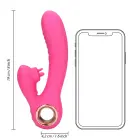 Loveline Tongue Flickering and Heating Rabbit Vibrator – 18 cm (7″) – Pink — Photo 9
