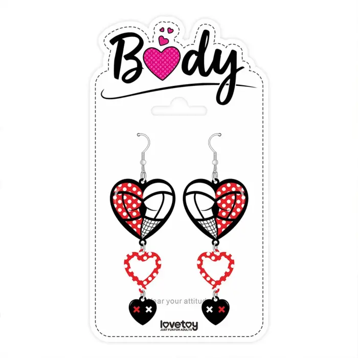 LoveToy Body – серьги тройное сердце