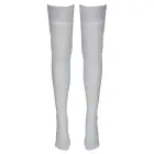 Hold-up stockings with lace band – White — Photo 6