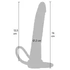 Double Trouble двусторонний дилдо – 16 cm (6.3″) – Телесный — Фото 2