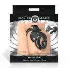 Hard Stop - Double Ring Chastity Cage - Black — Photo 2