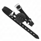 KINK Full Silicone Gag M, Black – Adjustable Strap, 4.5cm Ball, 55cm — Photo 3