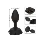 Forbidden rožu formas anālais spraudnis – L – Melns — Foto 7