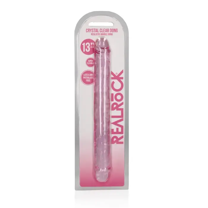 Realistic Double Dildo – 34 cm (13.4″) – Clear