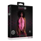 High-Cut Bodysuit – Neon Pink – One Size — Photo 1