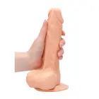 Realistlik dildo munandite ja iminapaga – 20 cm (8″) — Foto 8