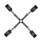 Ouch! Adjustable Faux Leather Hogtie Restraint Set – Black — Photo 3