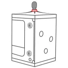 Secret Dome Scandale BDSM rotaļu kaste – melna un sarkana Foto 12