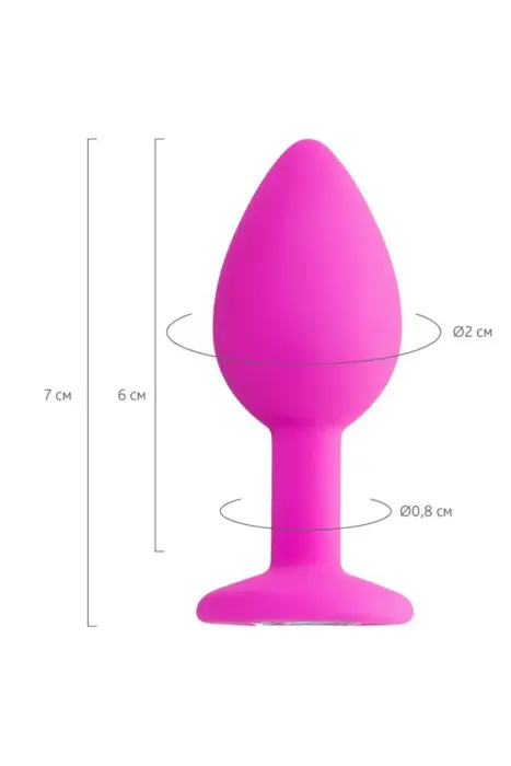ToDo Anal Plug Brilliant – 7 cm – Rožinis Photo