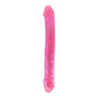 Bubblegum Blast Lollipop Loop – гелевый двусторонний дилдо – розовый – 25 см — Фото 2