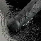 REAL SOFTEE Uzlādējams vibrējošs dildo – 23 cm (9″) – Melns Foto 13