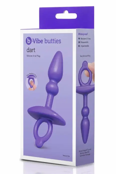 b-Vibe Dart – силиконовая анальная пробка – чёрный – 12,7 см