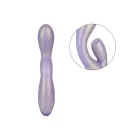 G-Love G-Kiss двойной вибратор с мерцающим язычком и гибким стержнем – 18 cm (7″) – фиолетовый — Фото 4