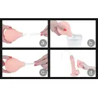 LoveToy Squirt Extreme Dildo – realistlik dildo – PVC – lihatooni – 22,9 cm — Foto 21