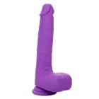 Rotējošs un kustīgs silikona dildo – 18 cm (7″) – Violets — Foto 1