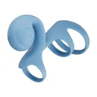 JOVI ARC Snail Couples Ring – Blue — Photo 4