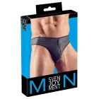 Men's Jockstrap with Rhinestone Zip – Black – 2XL — Photo 1