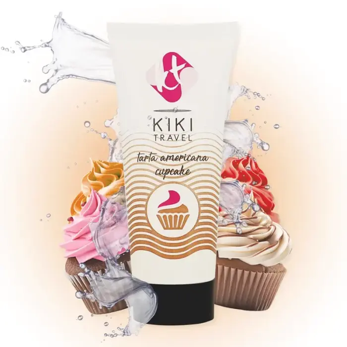 Kiki Travel Cupcake lubrikantas vandens pagrindu su skoniu – 50 ml