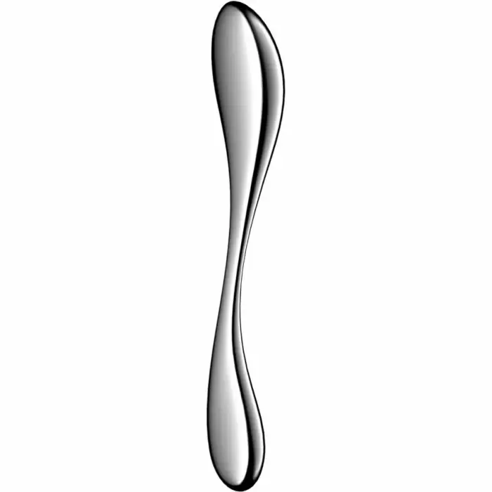 Satisfyer Star Force 3 двусторонний дилдо из нержавеющей стали – 24 см (9.4″) – серебряный