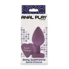 Slepenās ieejas anālais spraudnis – līdz 7 cm – Violets — Foto 1