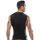 Men's Shirt with Mesh and Lacing – Black – M — Photo 4