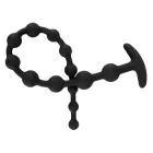 Black Velvets anālās bumbiņas – 50 cm – Black Foto 5